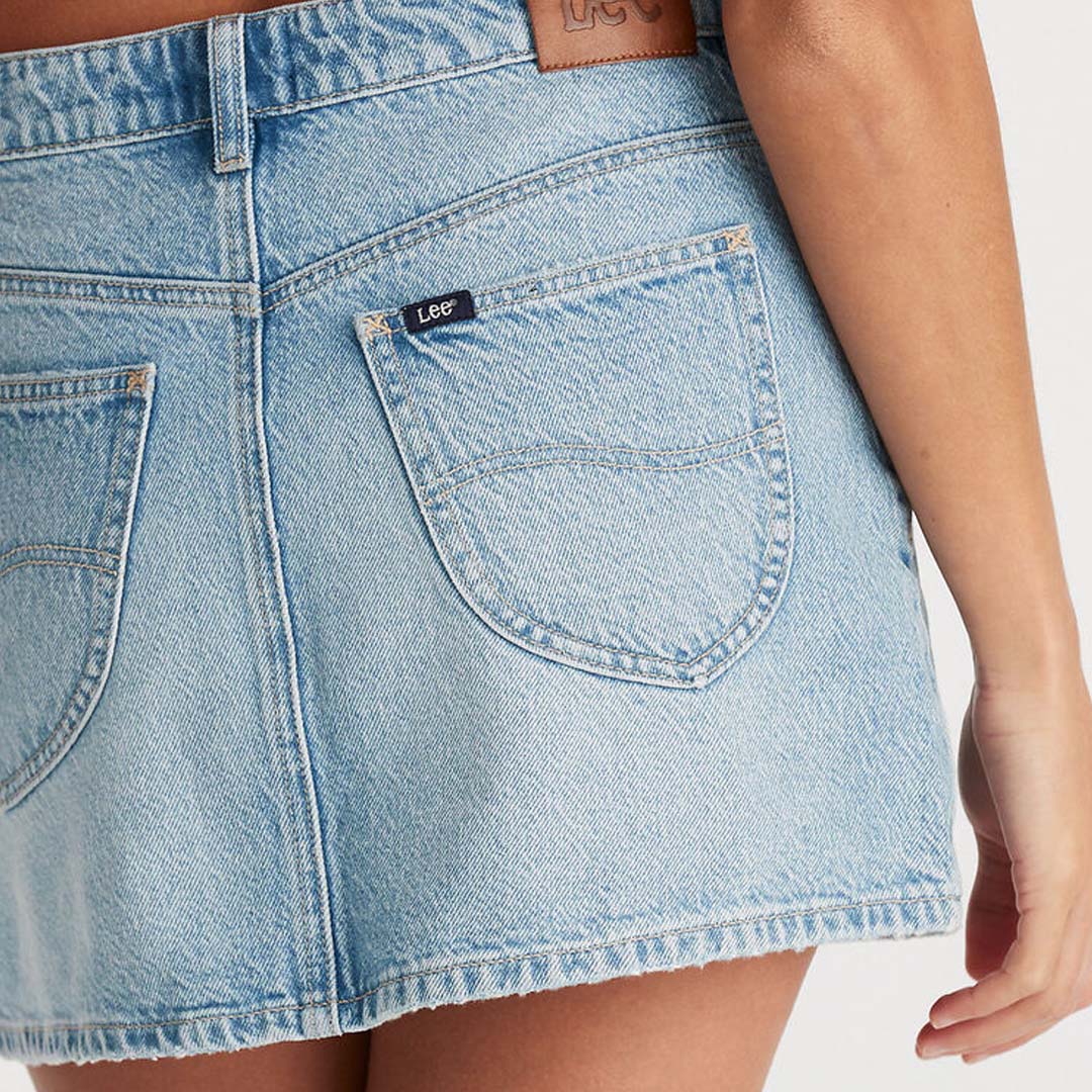 RELAXED MINI SKIRT | CRYSTAL BLUE