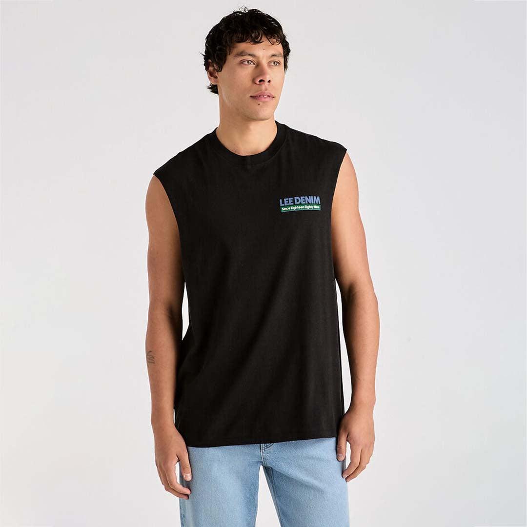 TRADE MUSCLE TEE | BLACK