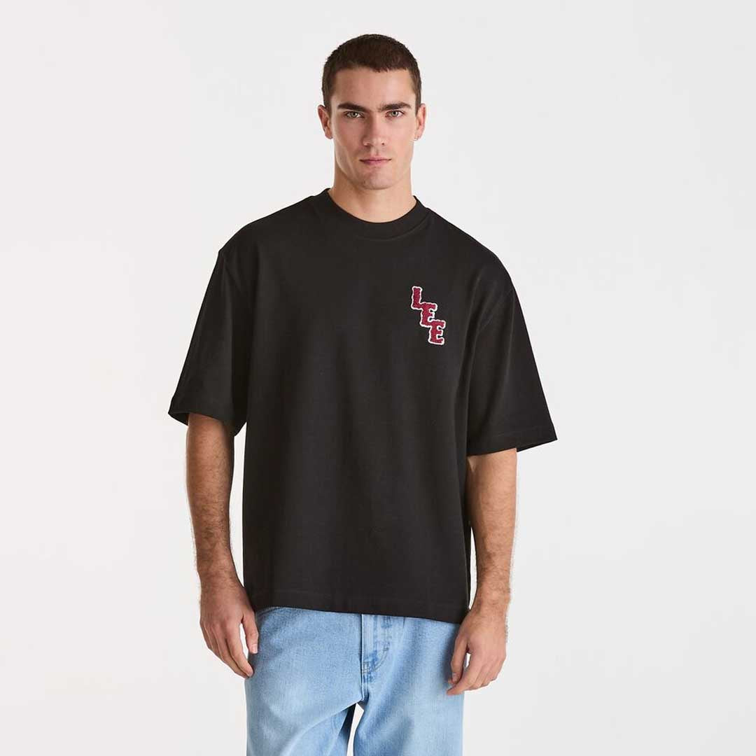 Varsity Boxcut Tee | Black