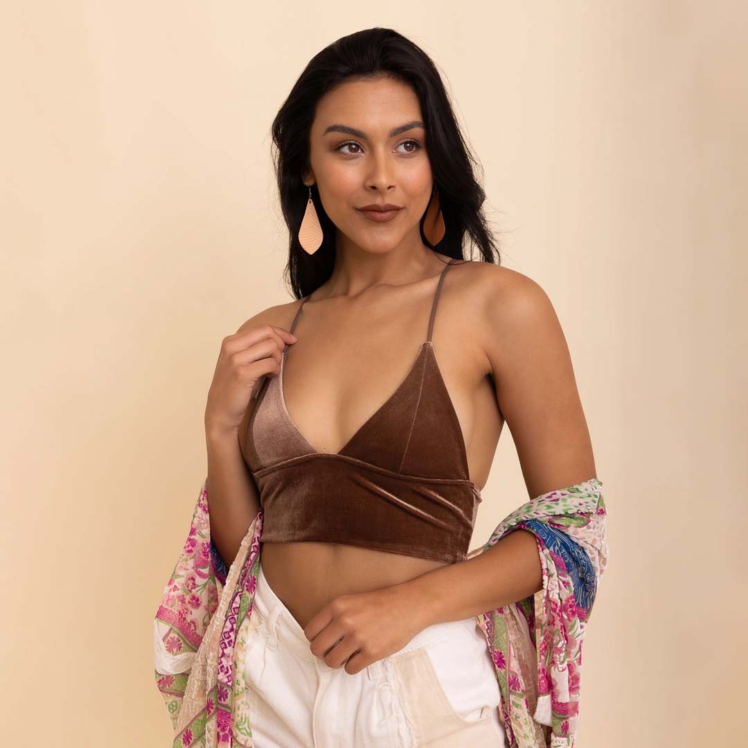 Longline Bralette | Mocha