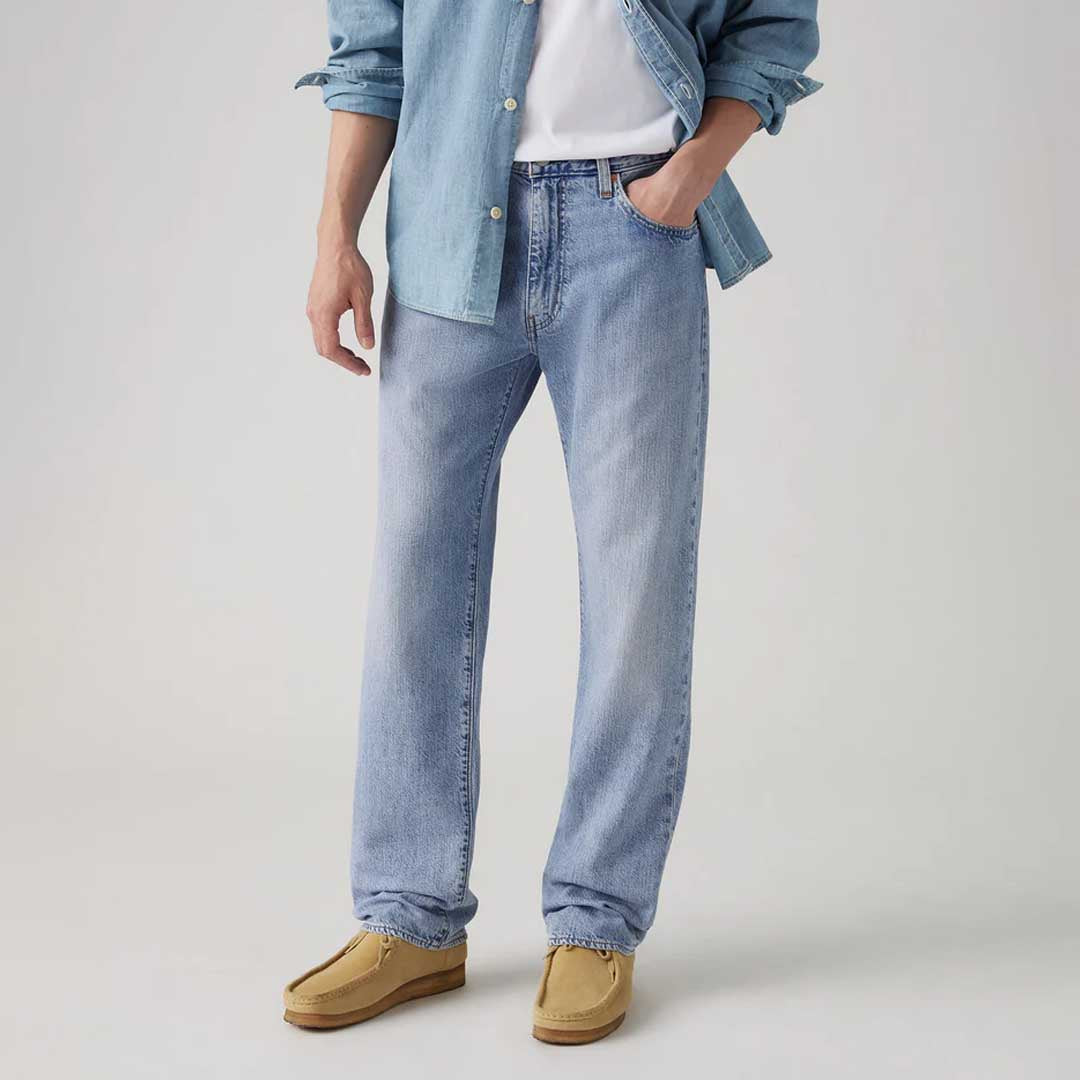 555 Relaxed Straight Lightweight Jeans | Call me Again