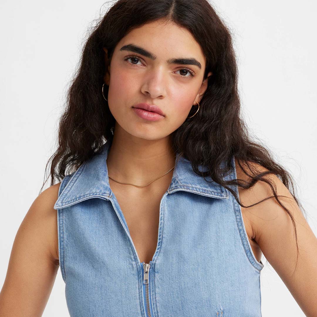 LILOU DENIM VEST | BLUSHING DON 4