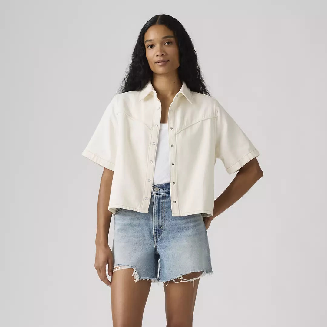 Logan Denim Shirt | Truth Slip White