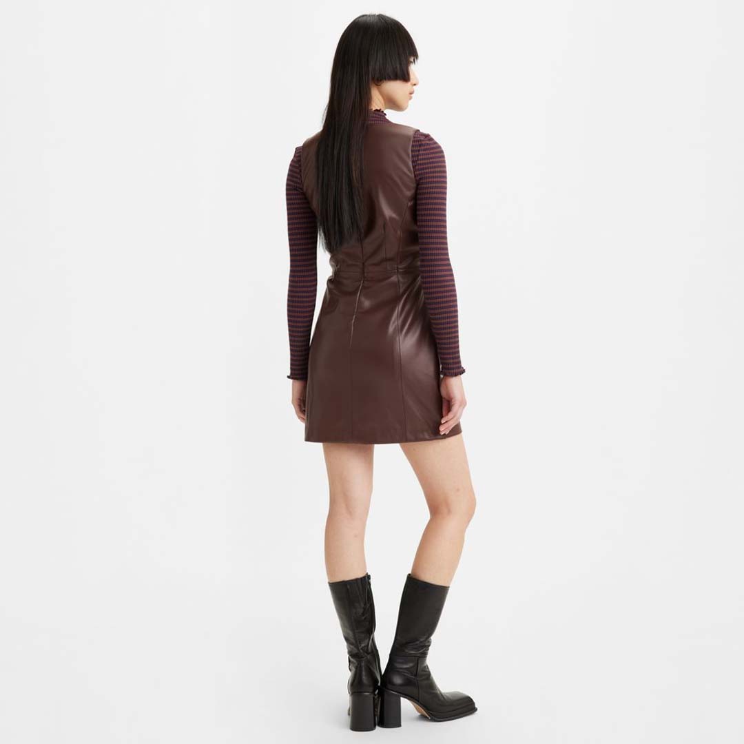 PENNY FAUX LEATHER DRESS