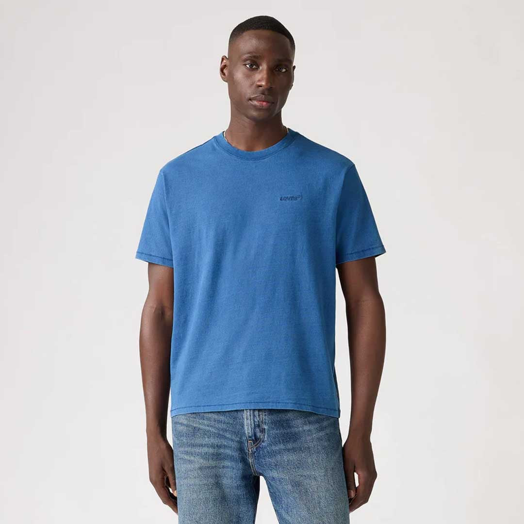 Red Tab Vintage Tee | True Indigo Mid Indigo