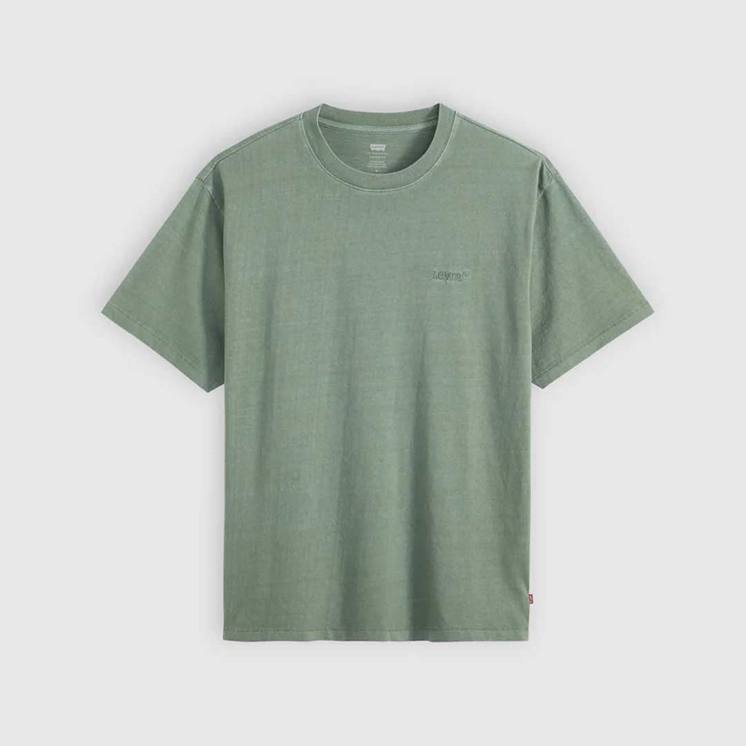 Red Tab Vintage Tee | Garment Dye Laurel