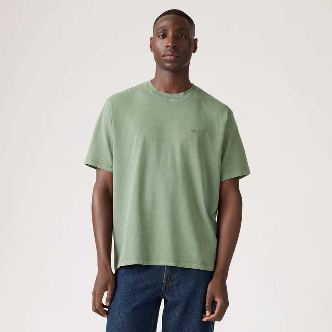 Red Tab Vintage Tee | Garment Dye Laurel