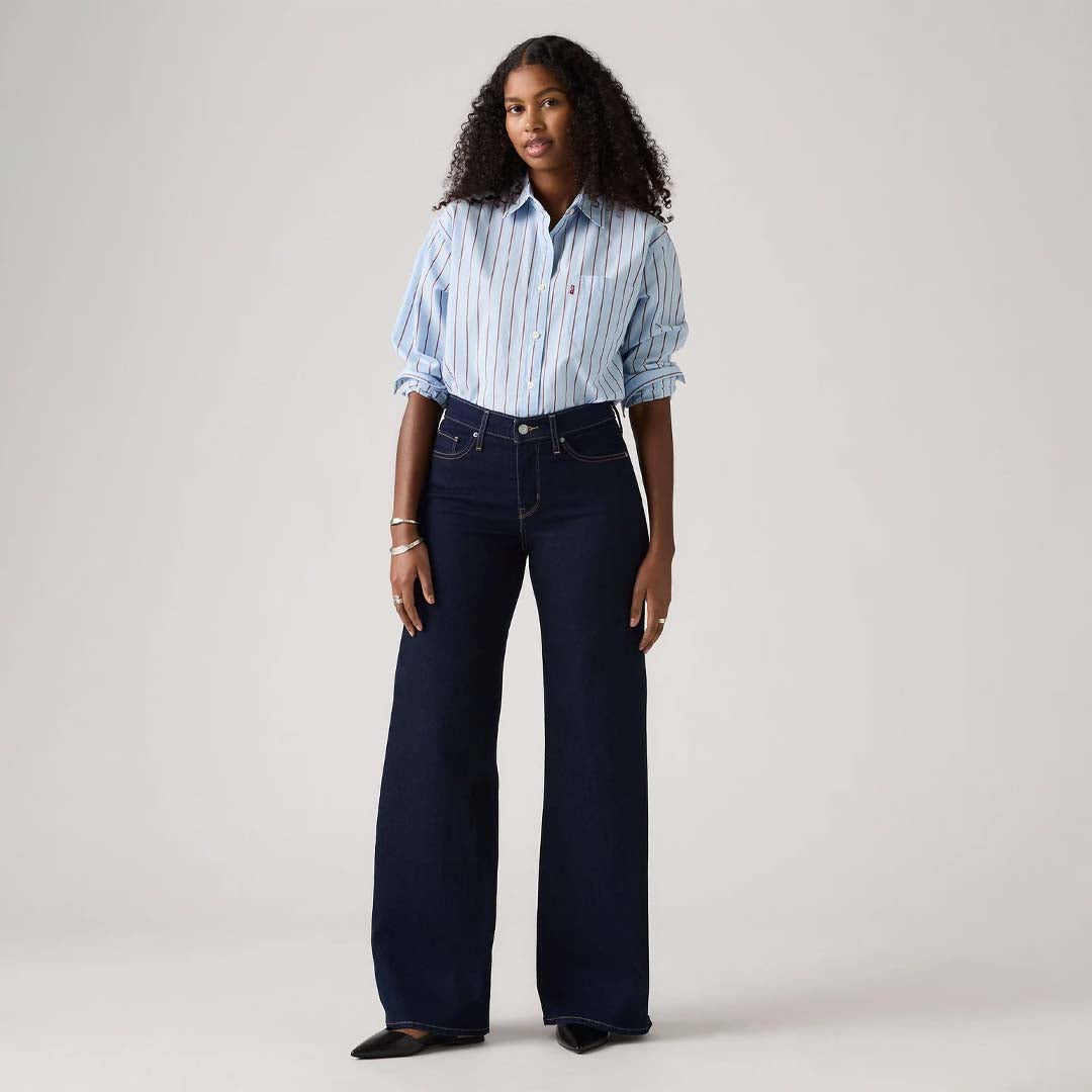 318 Shaping Wide-Leg Jeans | Darkest Sky