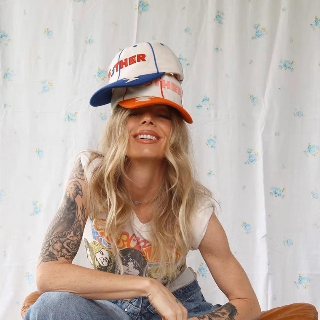 Lightning Bolt Cap | Orange