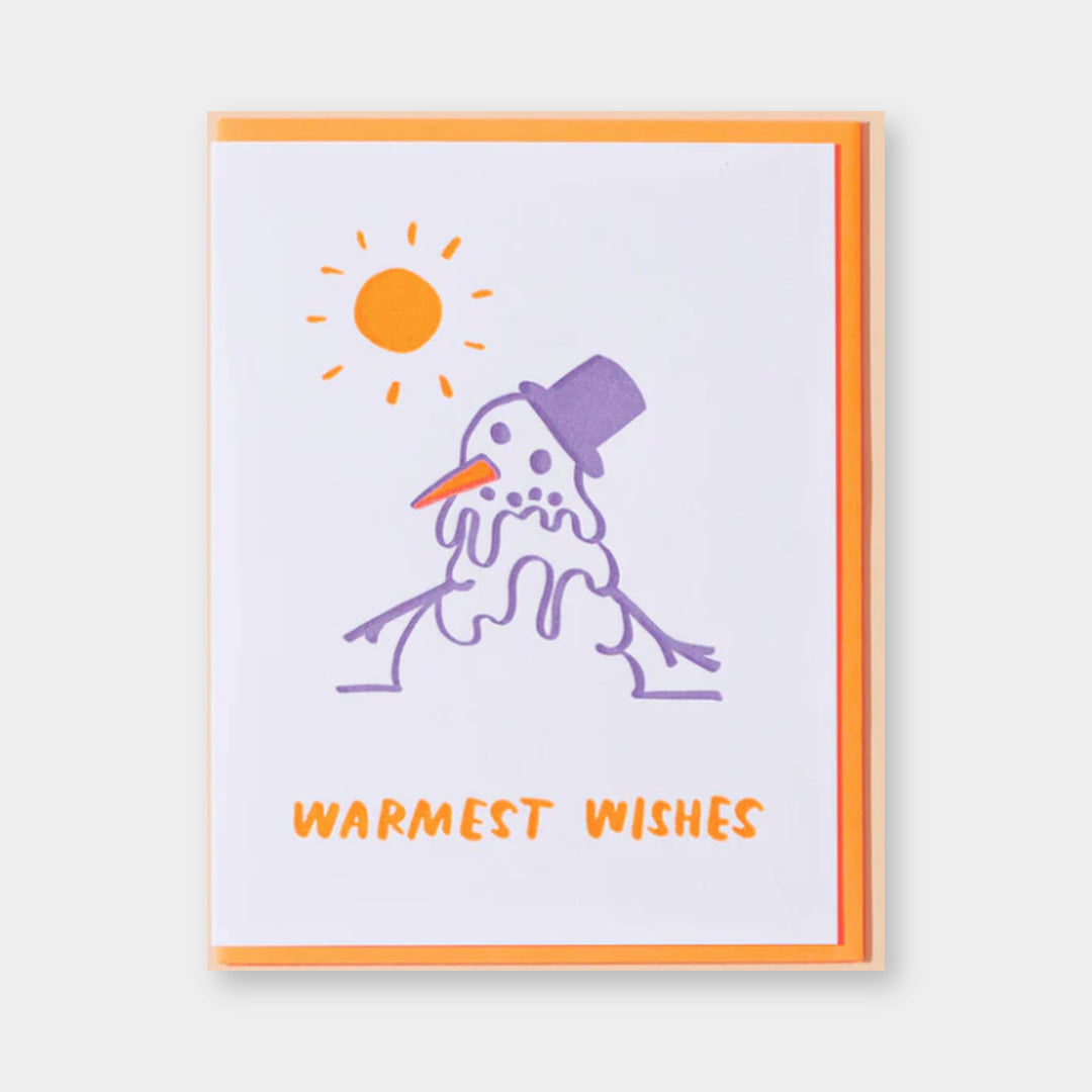 Christmas Card | Melting Snowman