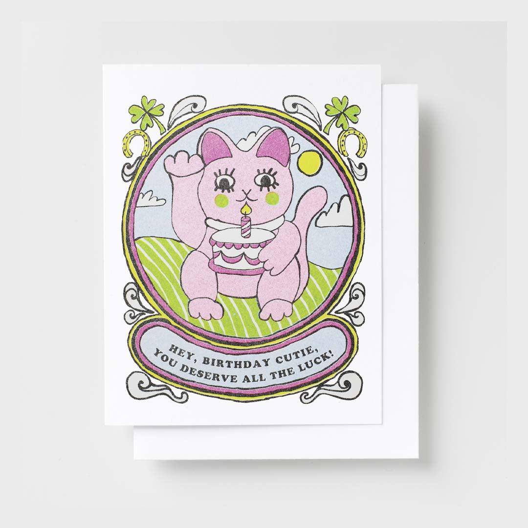 Birthday Card | Bday Cutie Lucky You Were Born