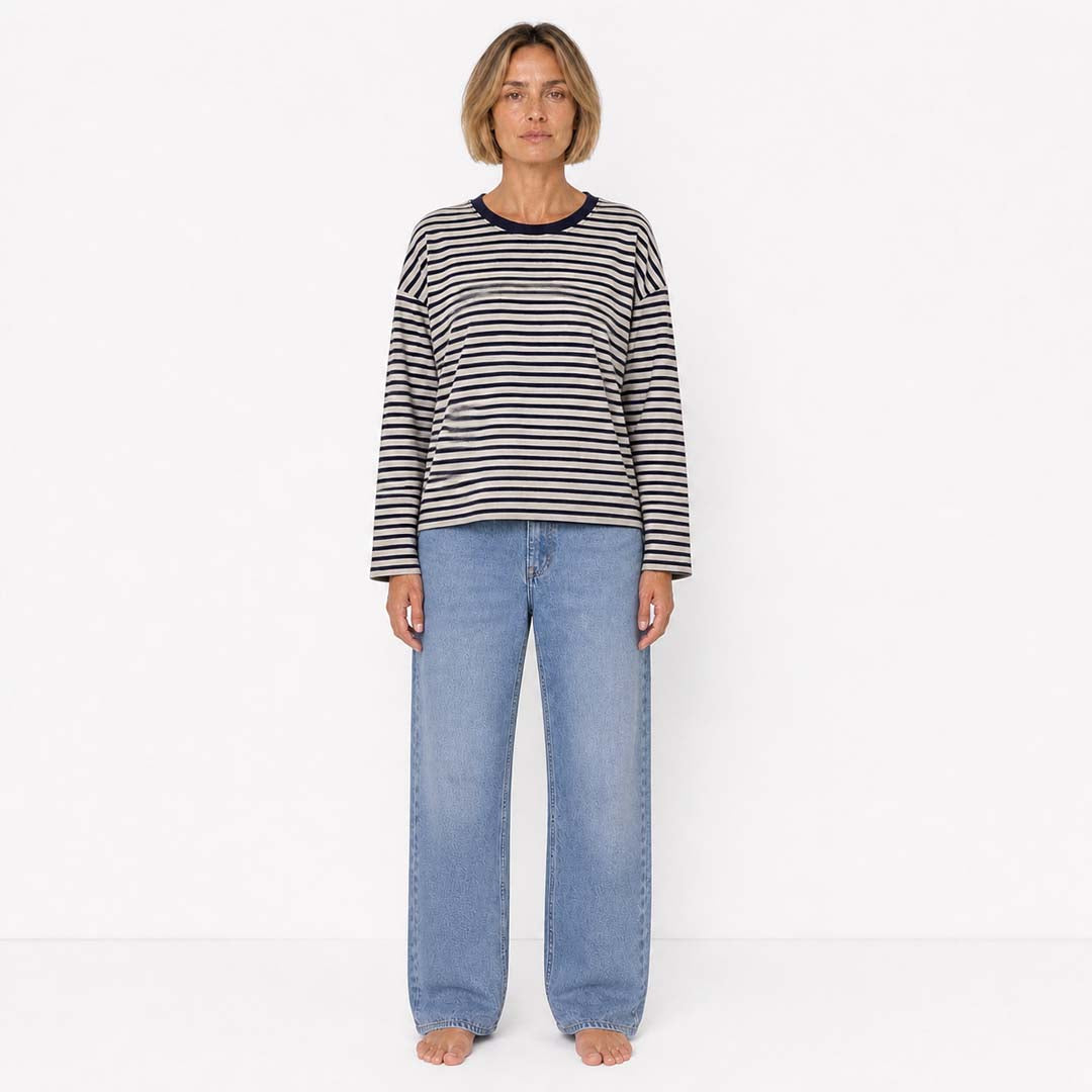 Drift Stripe Top | Navy Stripe