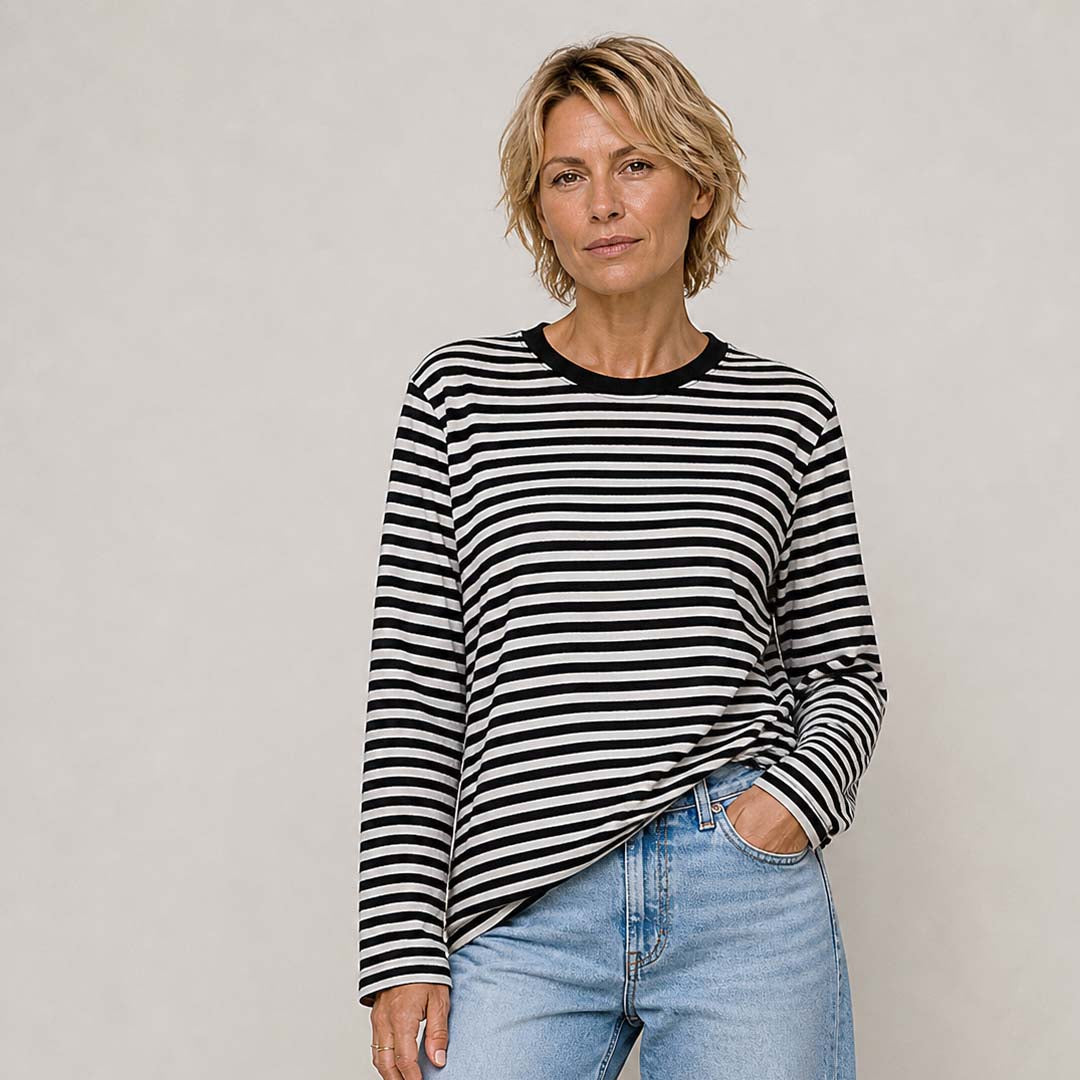 Athena Stripe Basic | Black Stripe