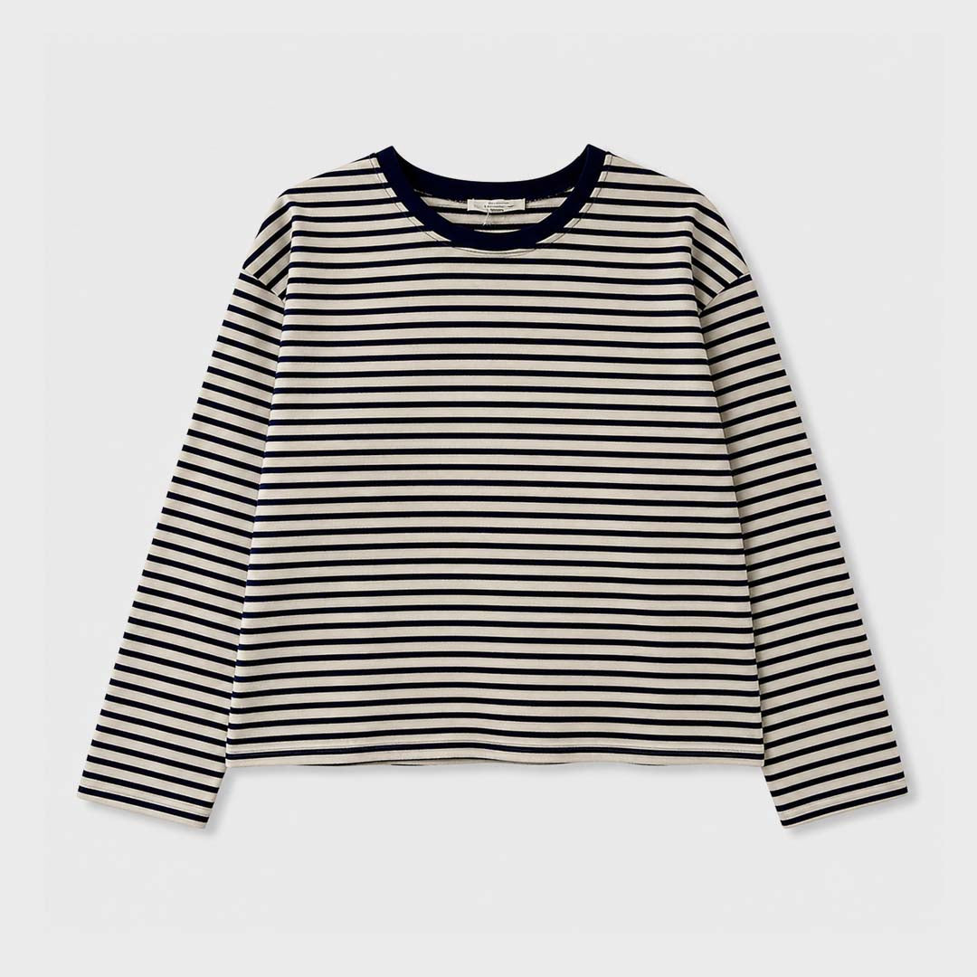Drift Stripe Top | Navy Stripe