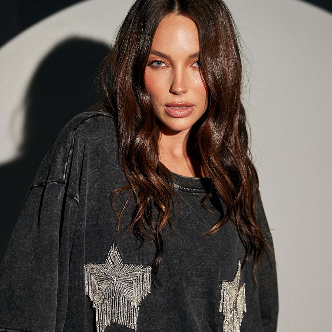 Sparkle Titty Tee | Black