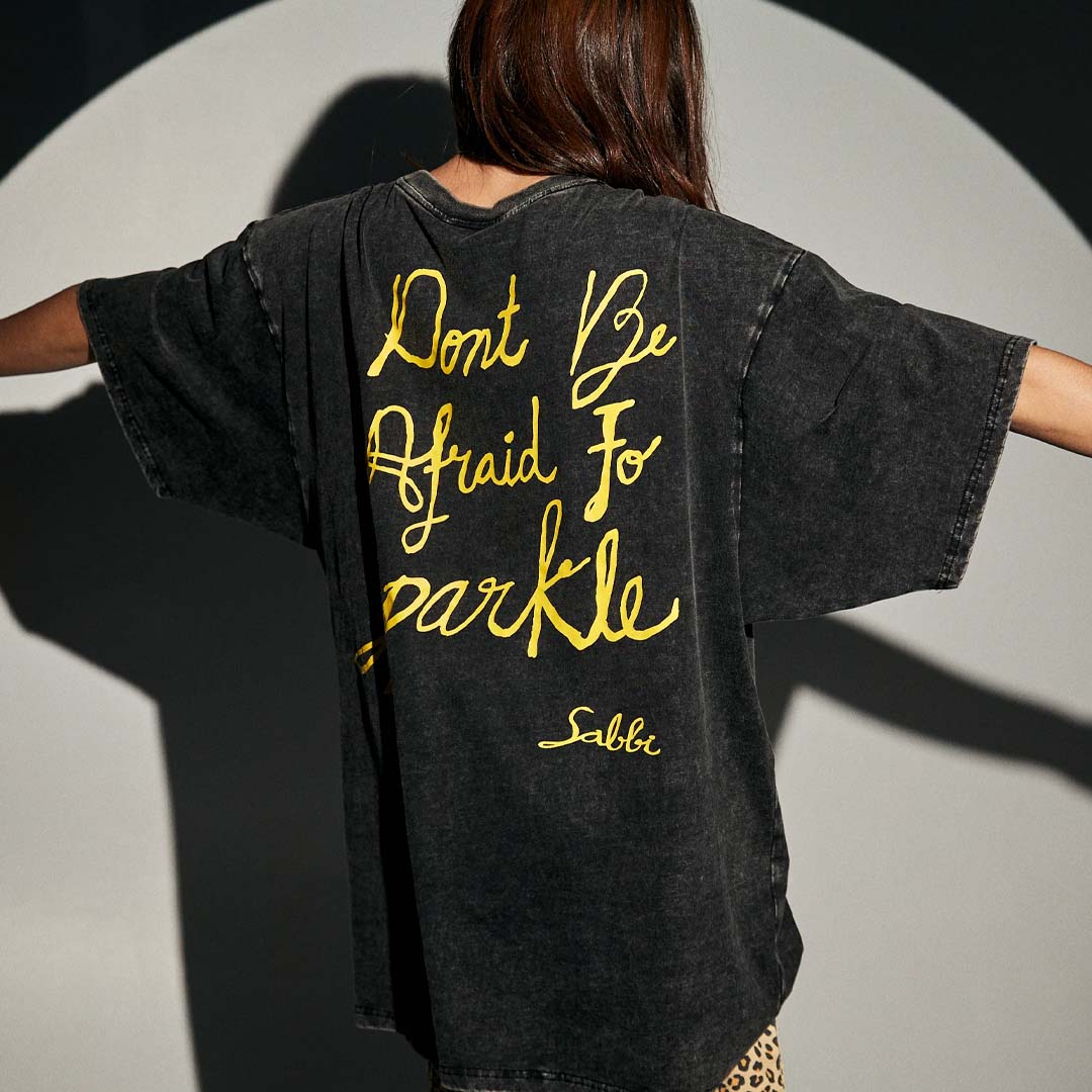 Sparkle Titty Tee | Black