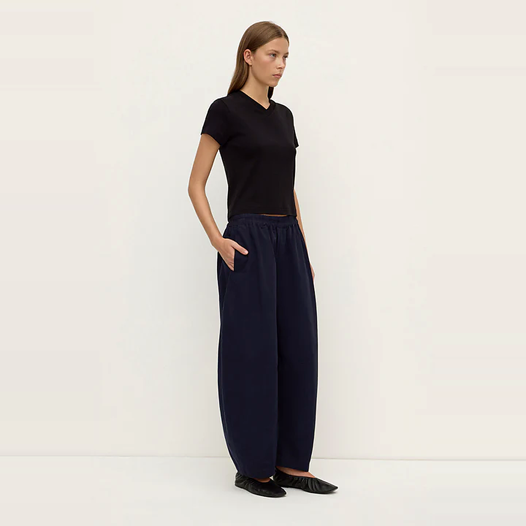 Lola Barrel Pant | Navy