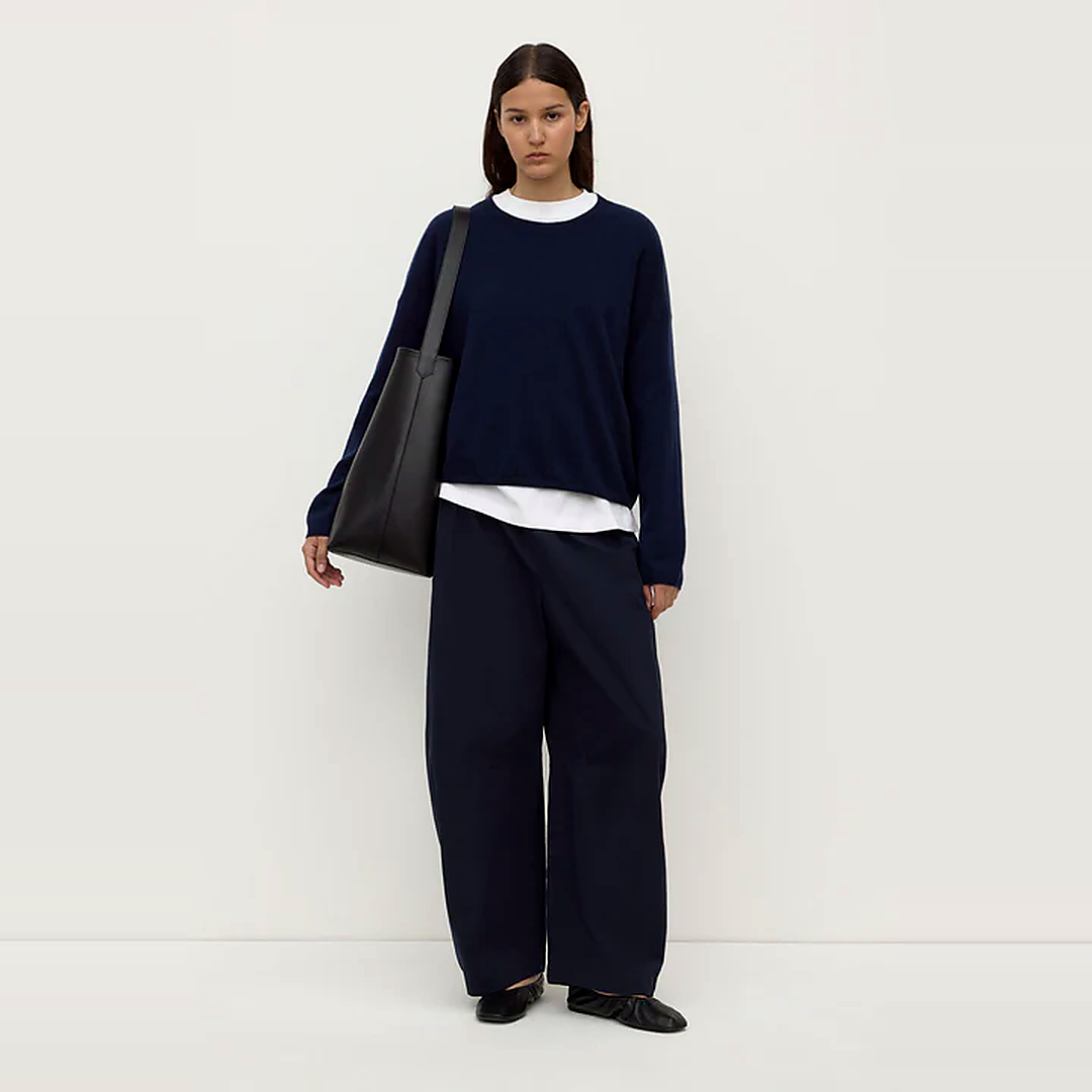 Lola Barrel Pant | Navy