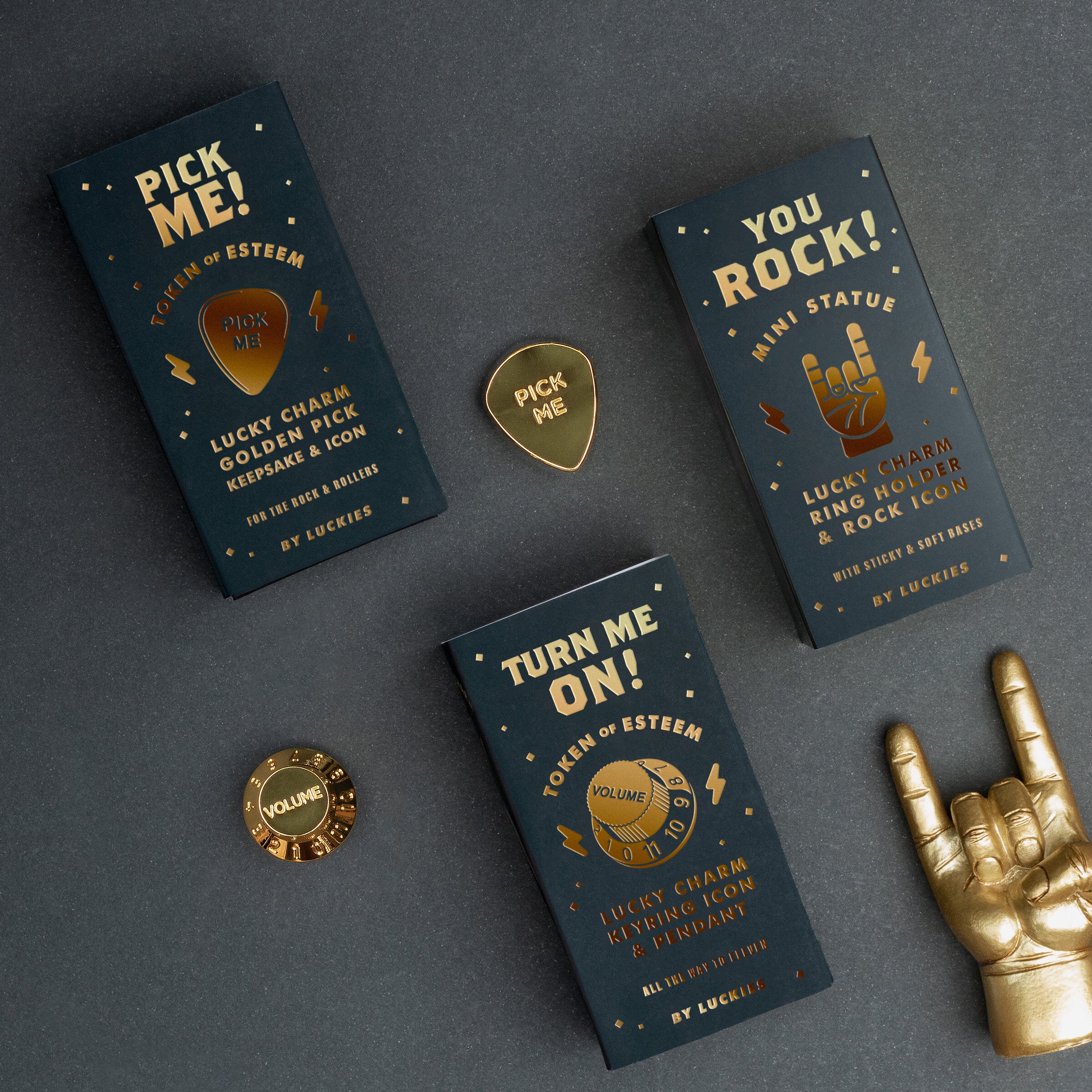 YOU ROCK MINI STATUE | GOLD