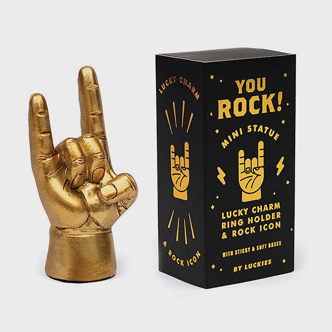 YOU ROCK MINI STATUE | GOLD