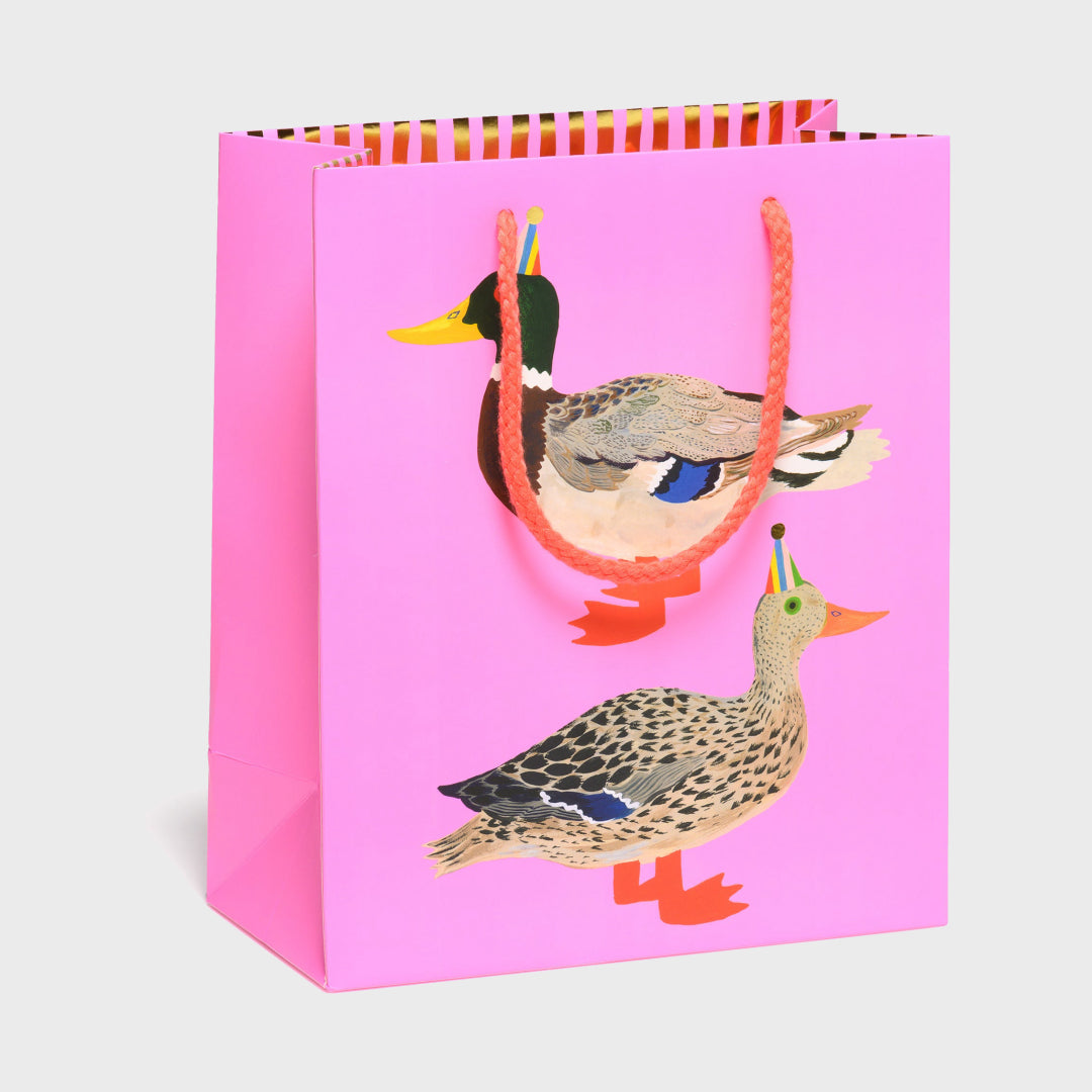 Quacky Birthday gift bag |Medium — Red Cap Cards