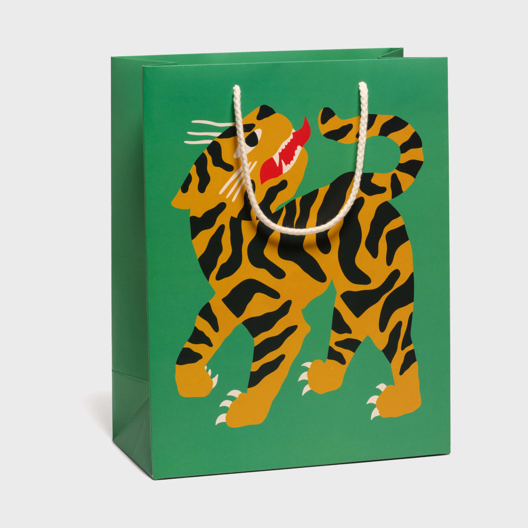 Growling Tiger large gift bag |Large — Red Cap Cards