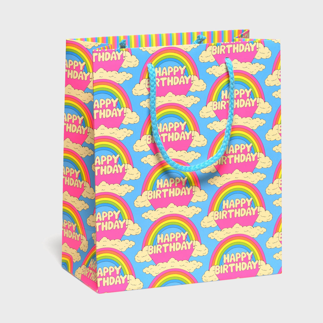 All Over Rainbows gift bag | Medium — Red Cap Cards