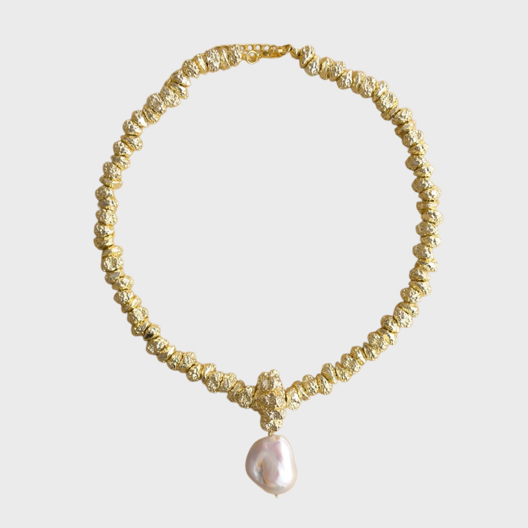 Jewel Necklace | Gold - Indigo & Wolfe - product view 1