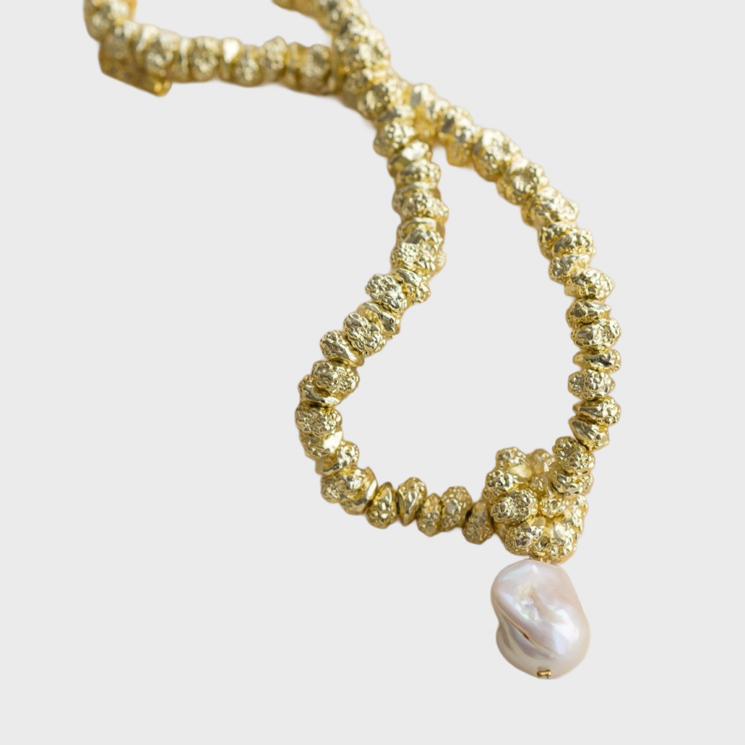 Jewel Necklace | Gold - Indigo & Wolfe - product view 7
