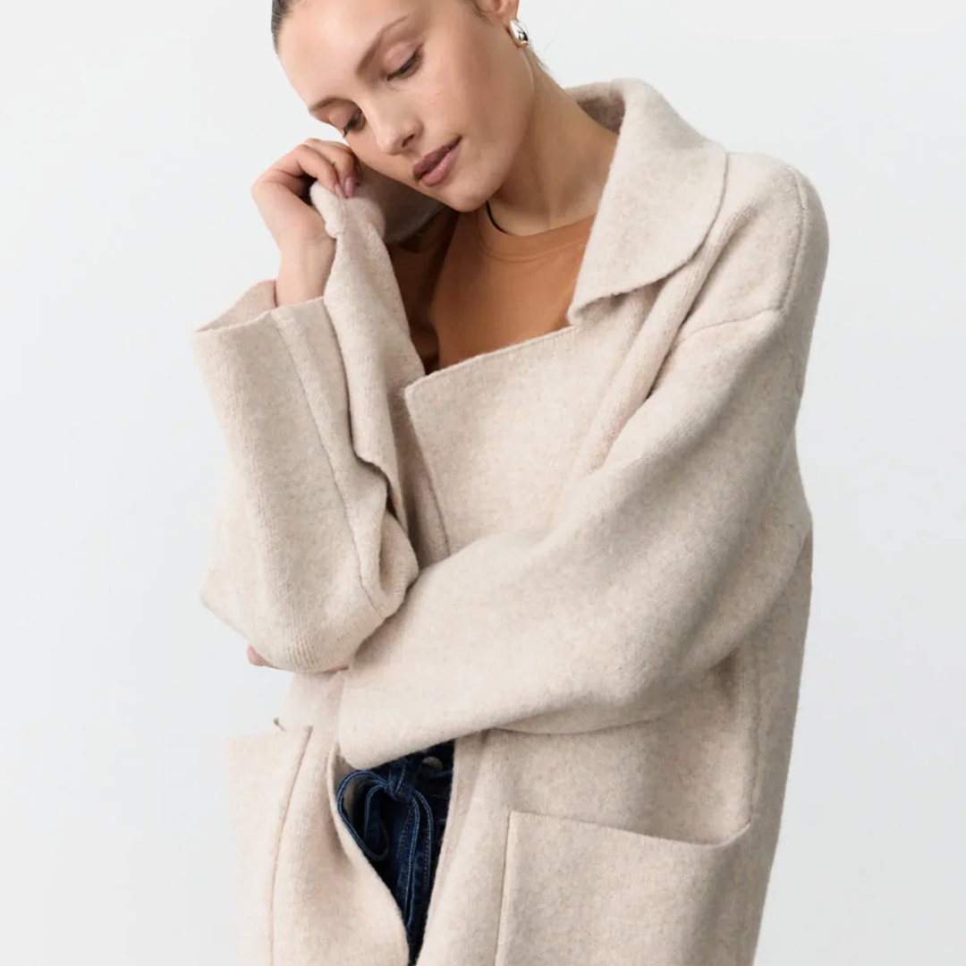 Mahalia Coatigan | Cream