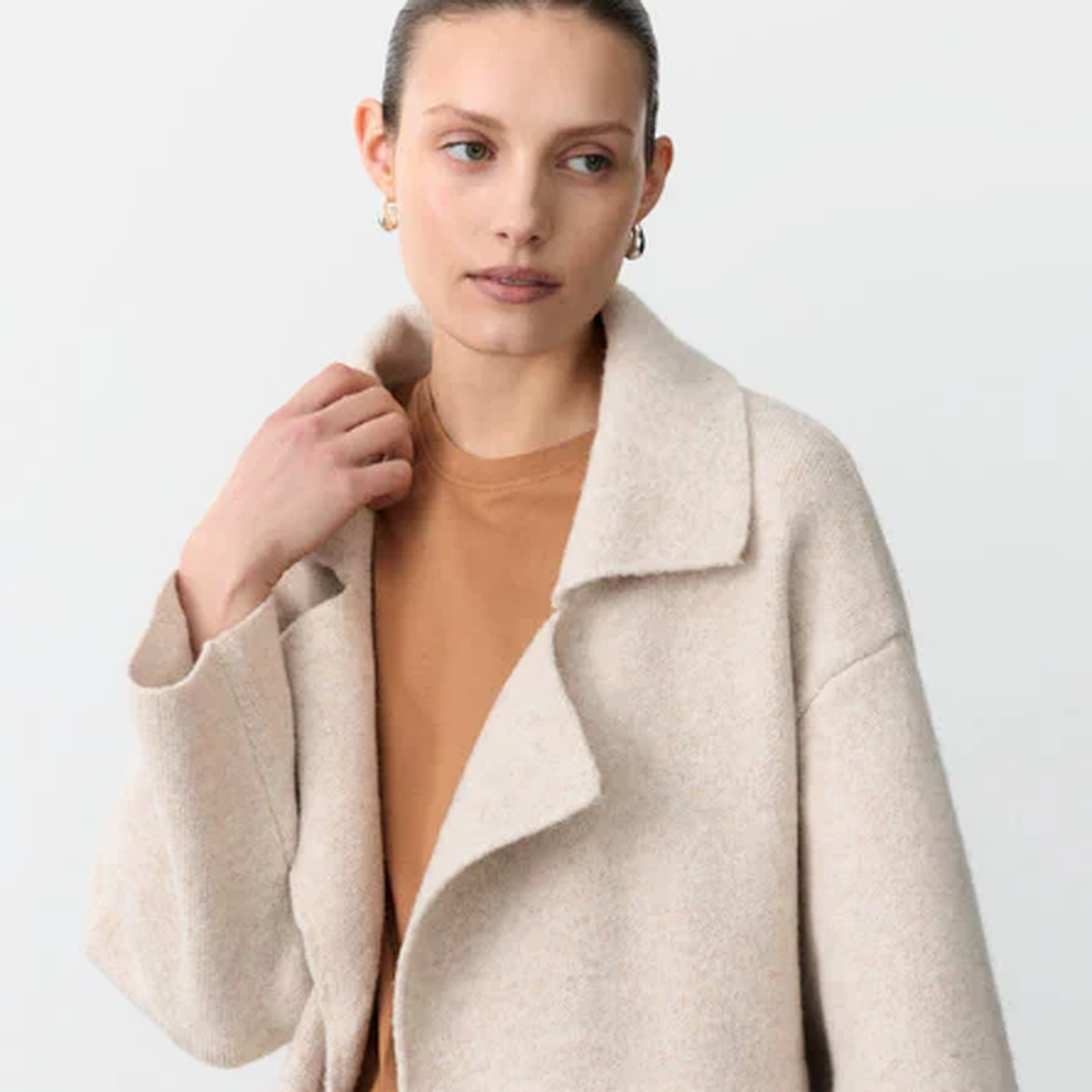 Mahalia Coatigan | Cream