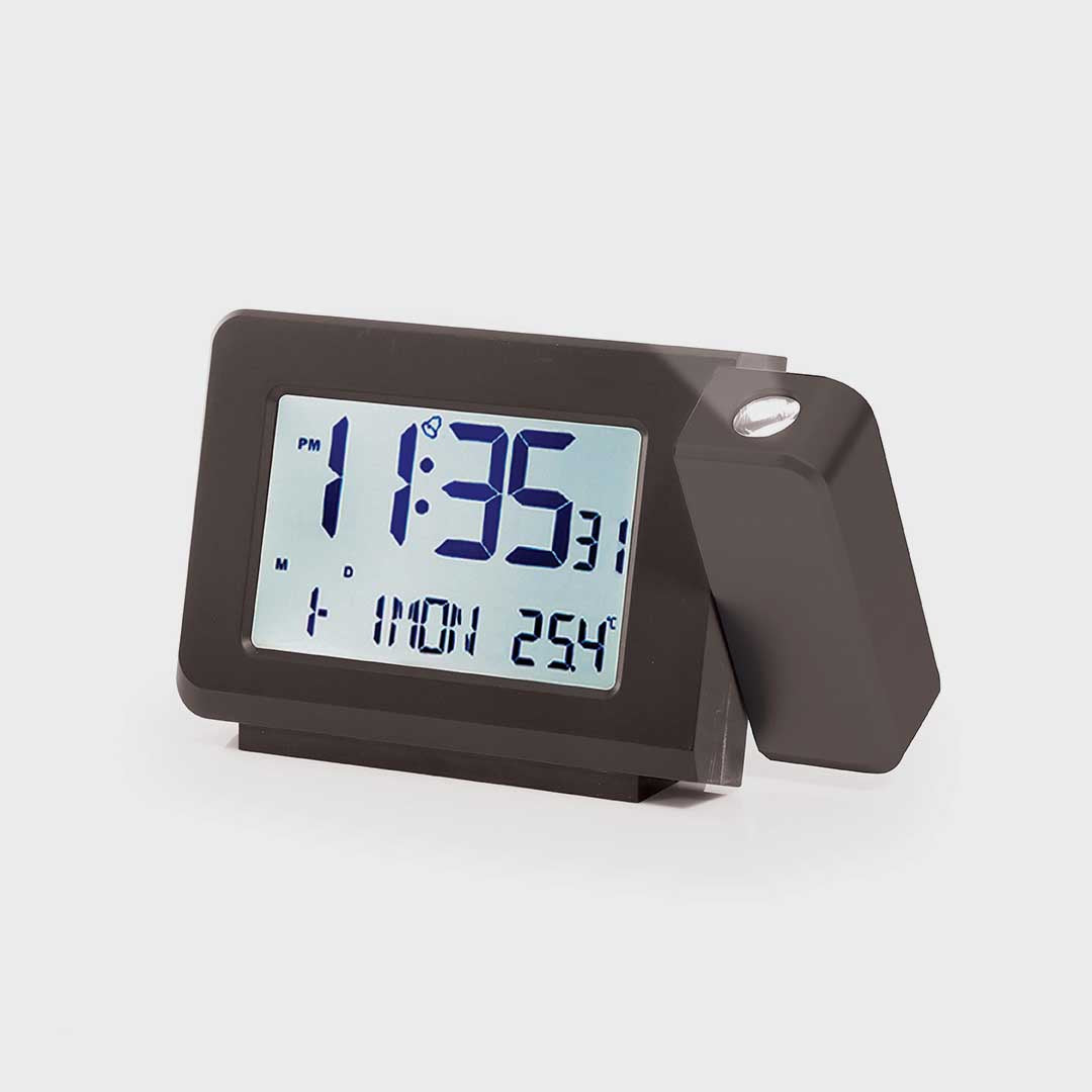 Desktop Projector Clock | Black