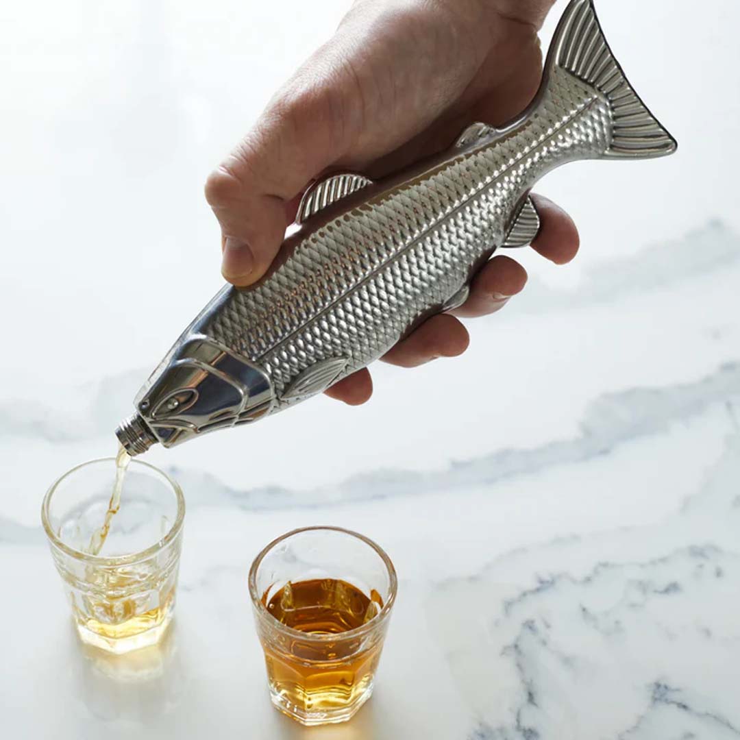 FISH FLASK | SILVER