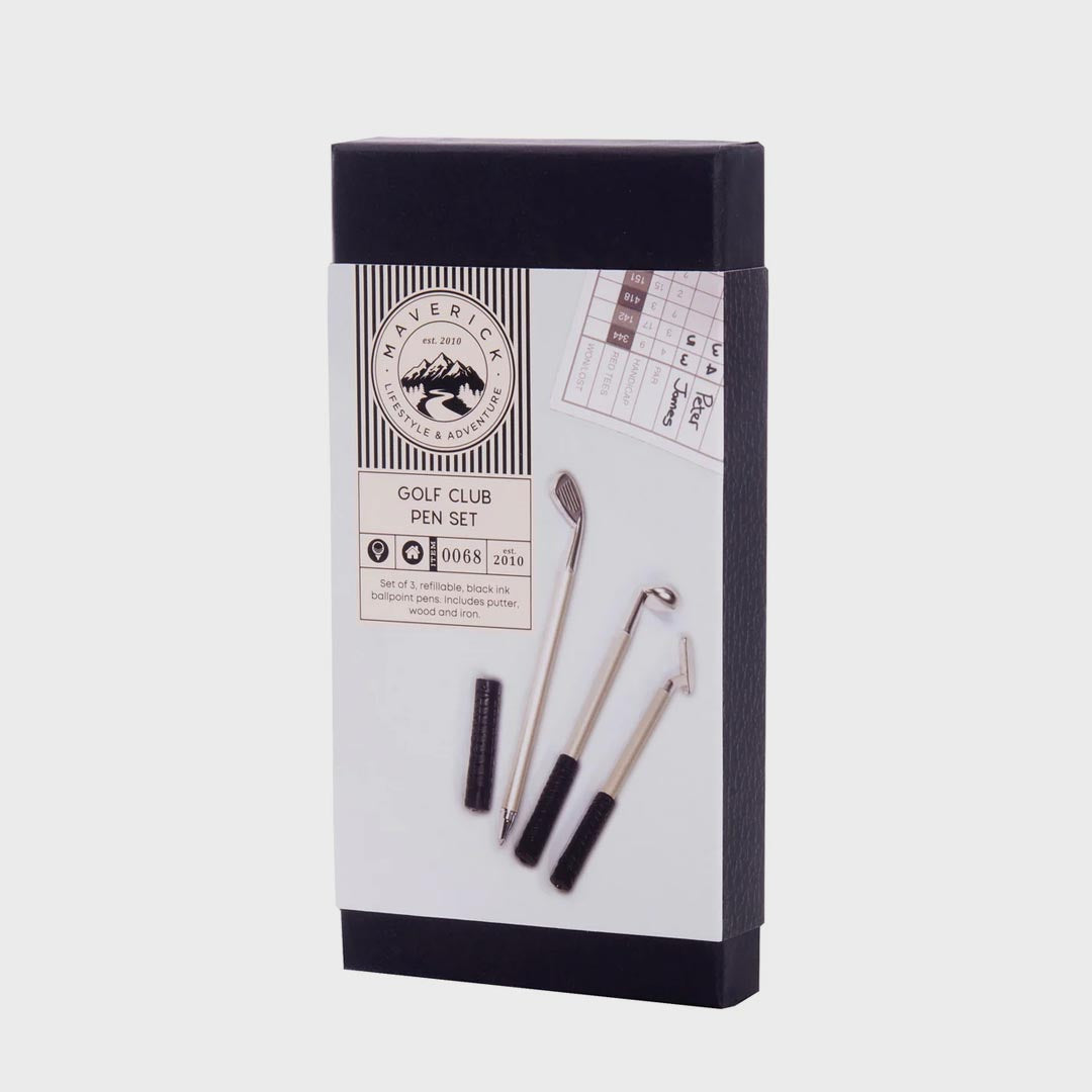 Golf Club Pen Set | Silver