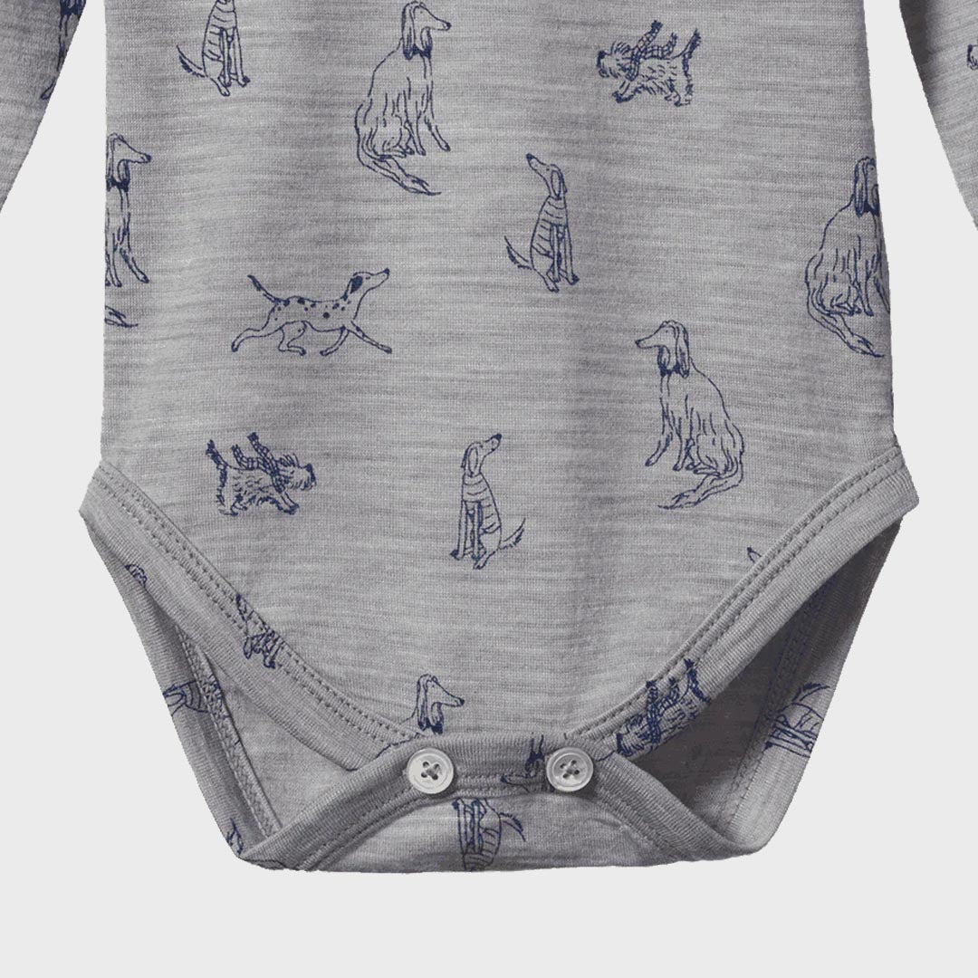 Merino Bodysuit | Best Friend Print