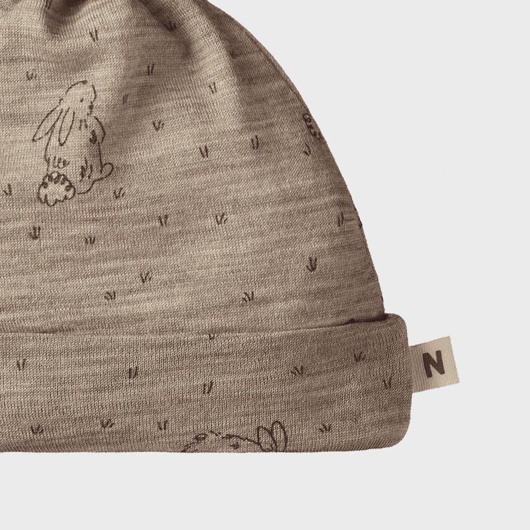 Merino Knotted Beanie | Bramble Burrow Print
