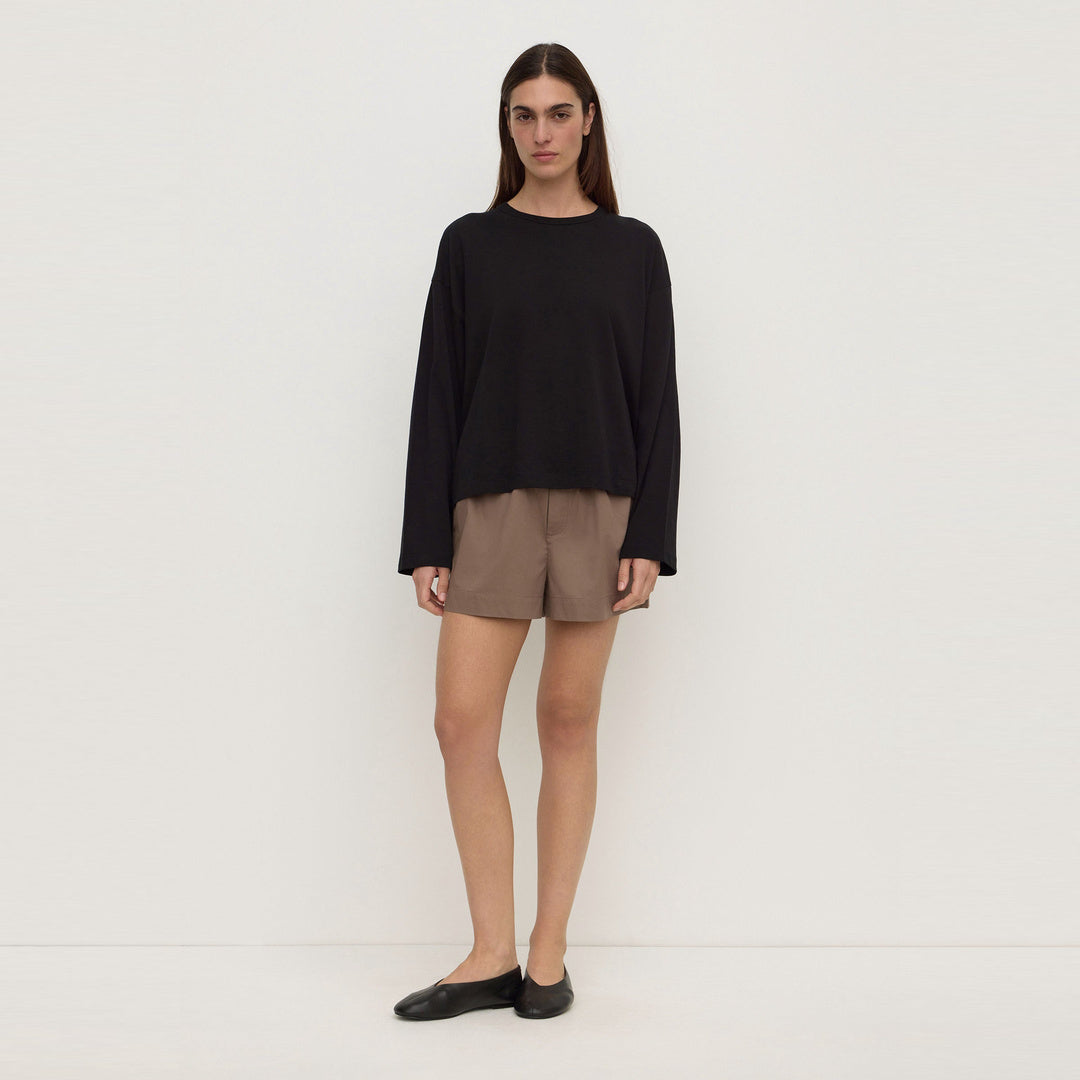 Assembly Label Micha Poplin Short in Dark Sand