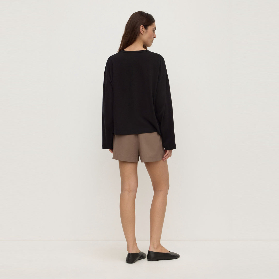 Assembly Label Micha Poplin Short in Dark Sand