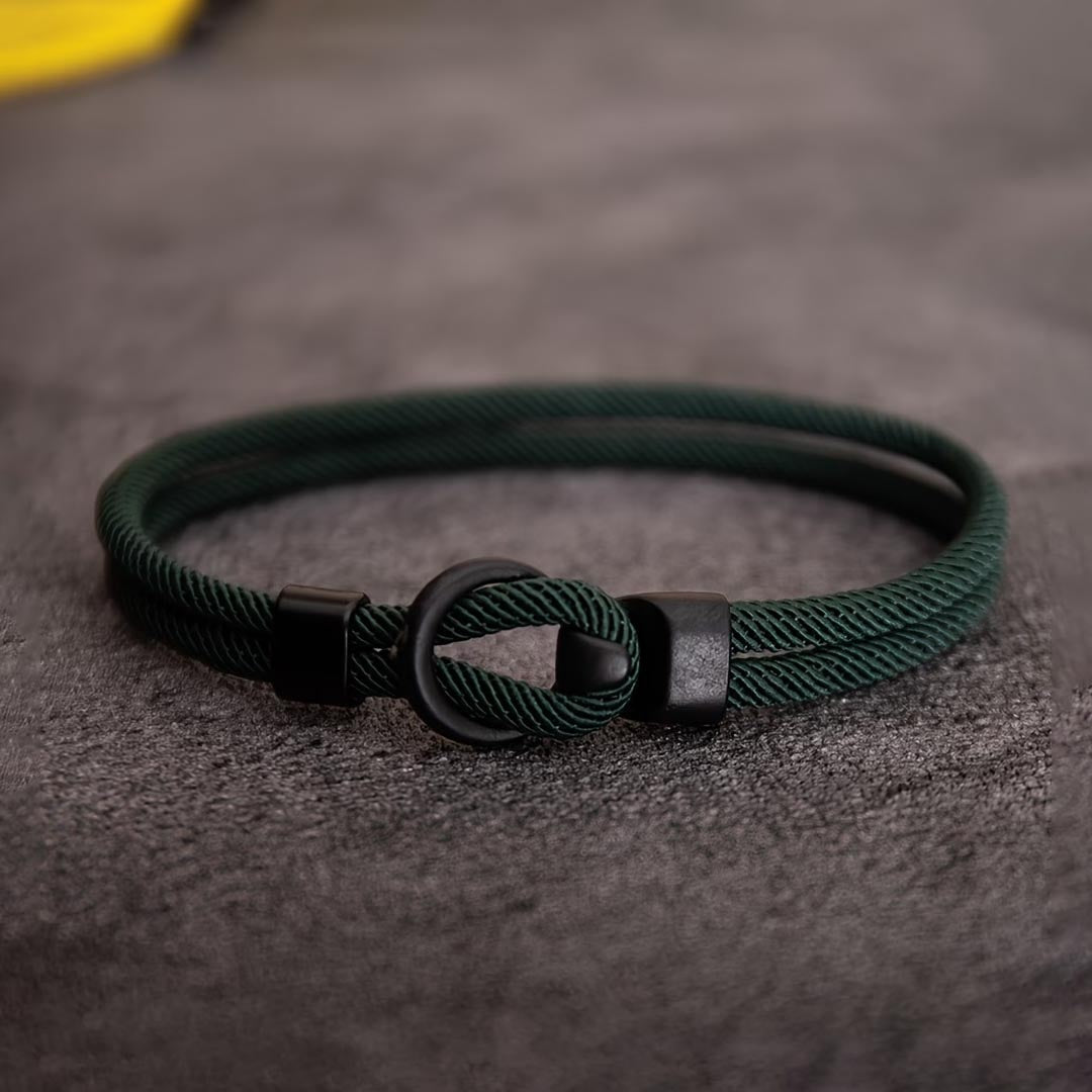 Milan Rope Bracelet | Deep Moss