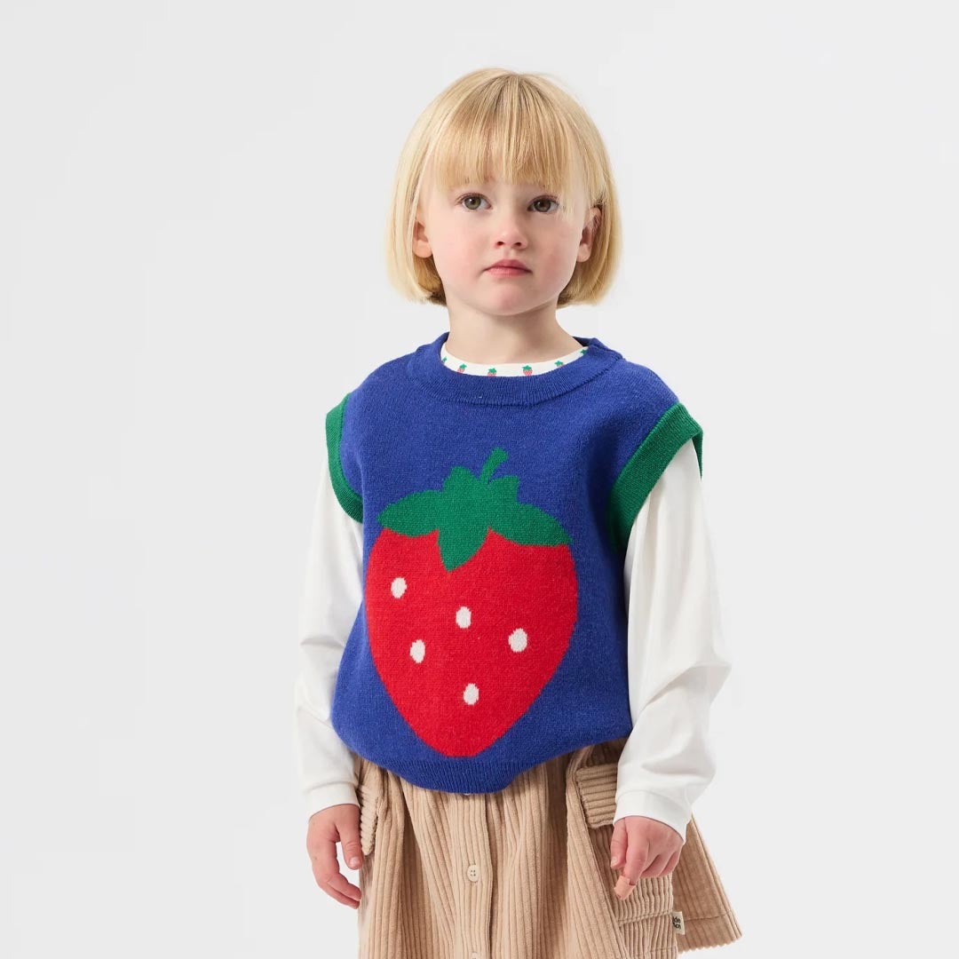 Mini Strawberry Top | White