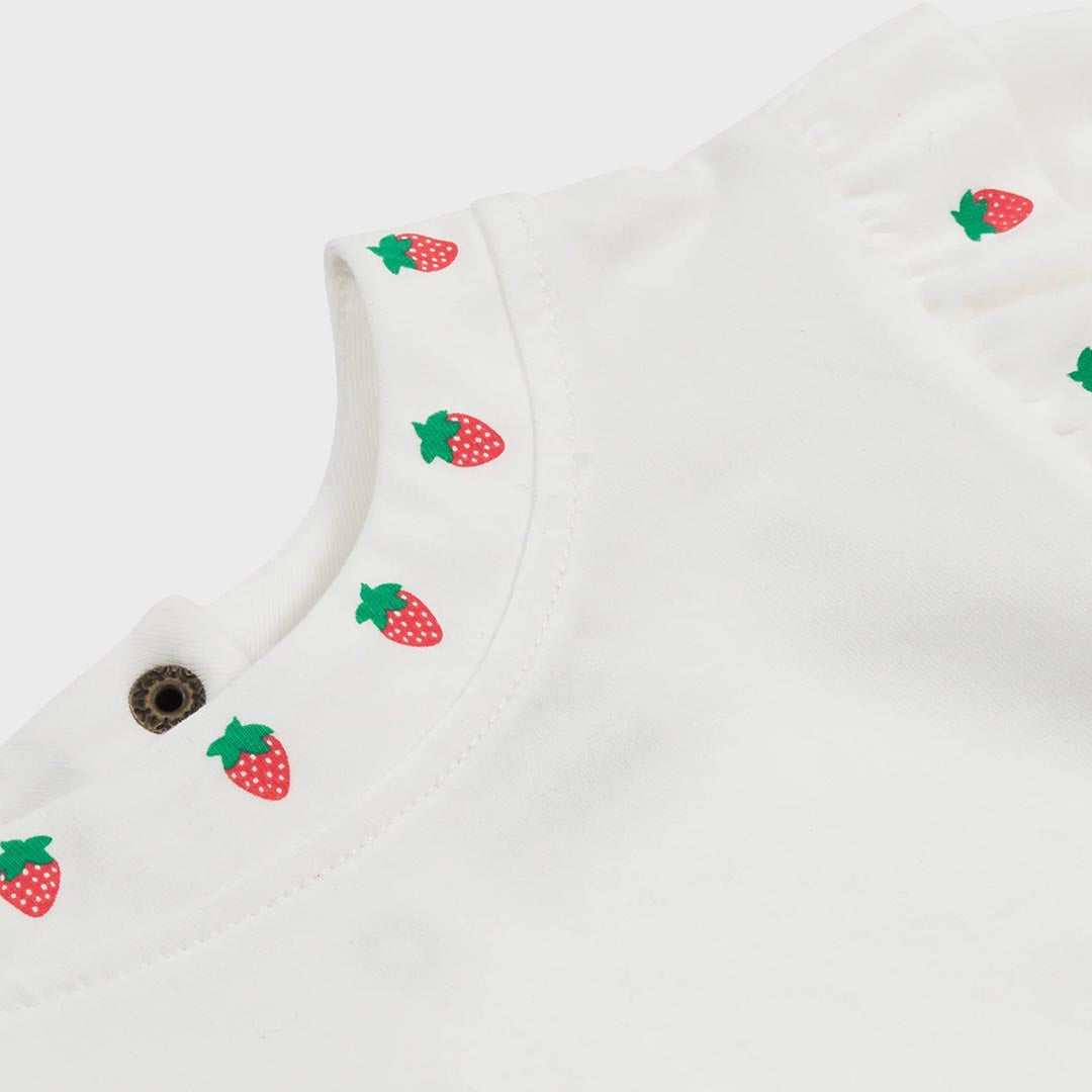 Mini Strawberry Top | White