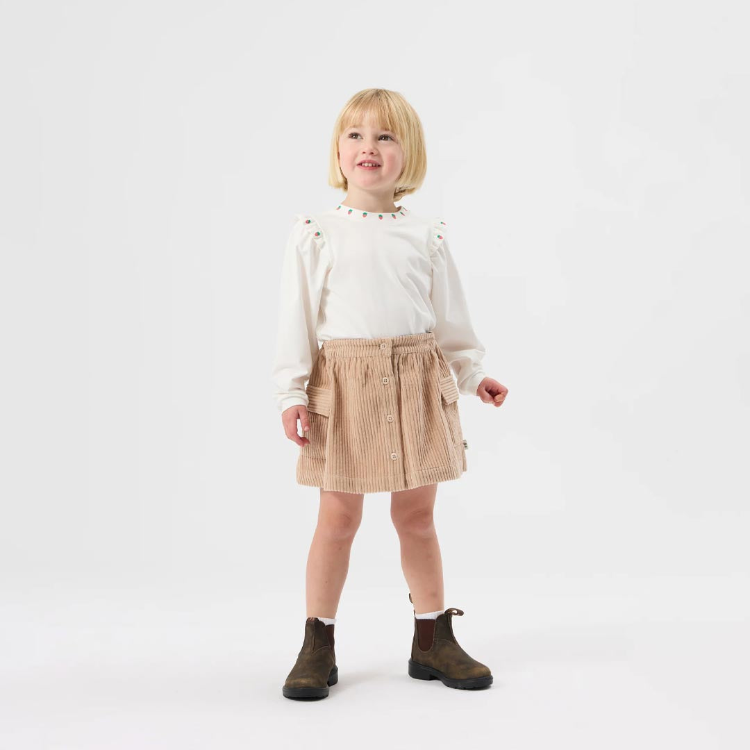 Mini Strawberry Top | White