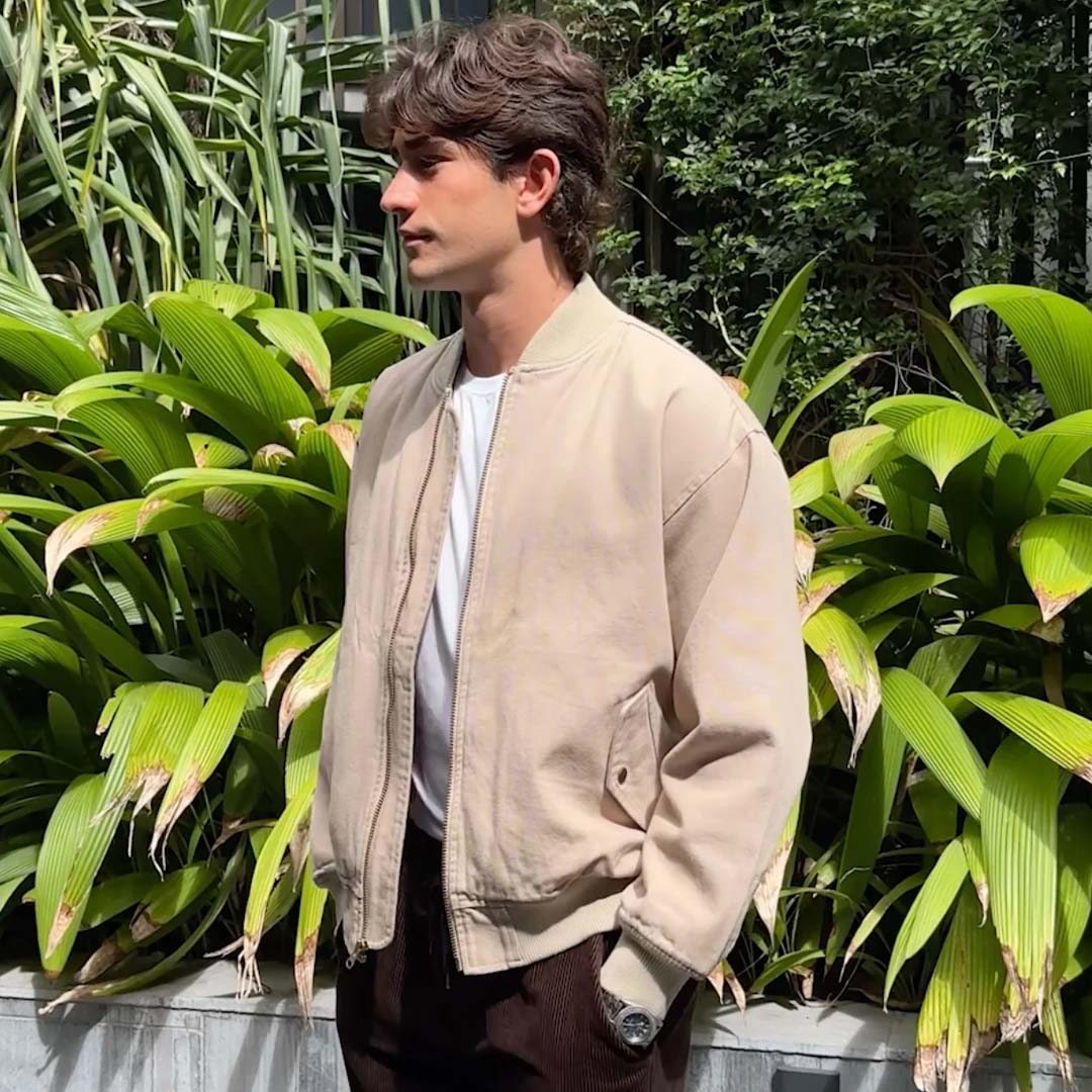 Bourke Bomber Jacket | Stone