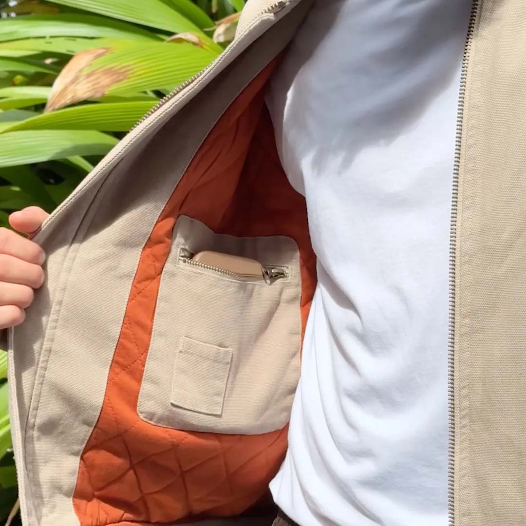 Bourke Bomber Jacket | Stone