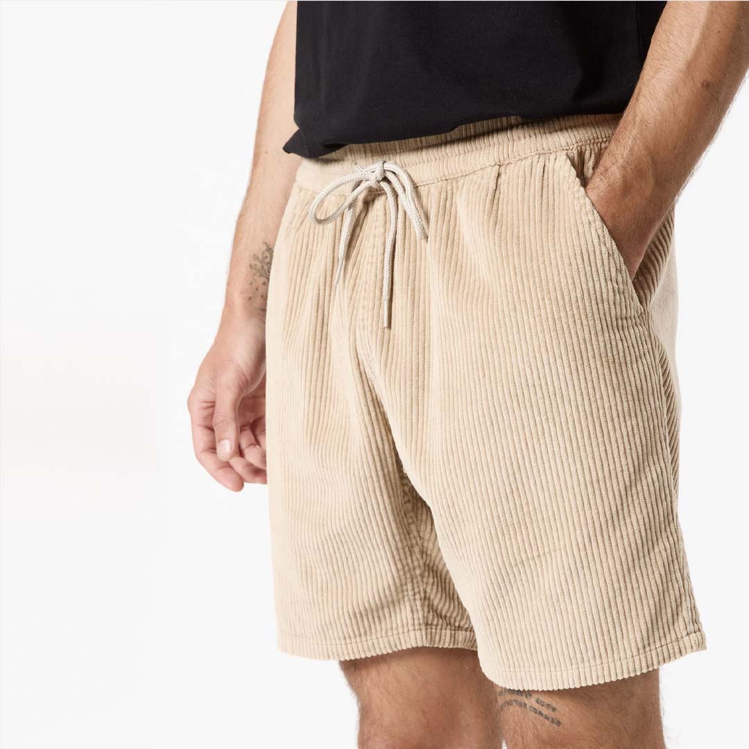 BURBANK CORD SHORT | NATURAL