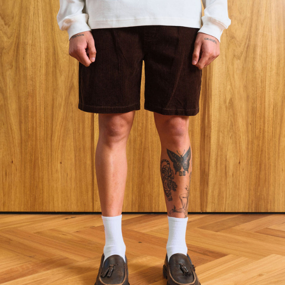 Burbank Cord Short Brown — image 2