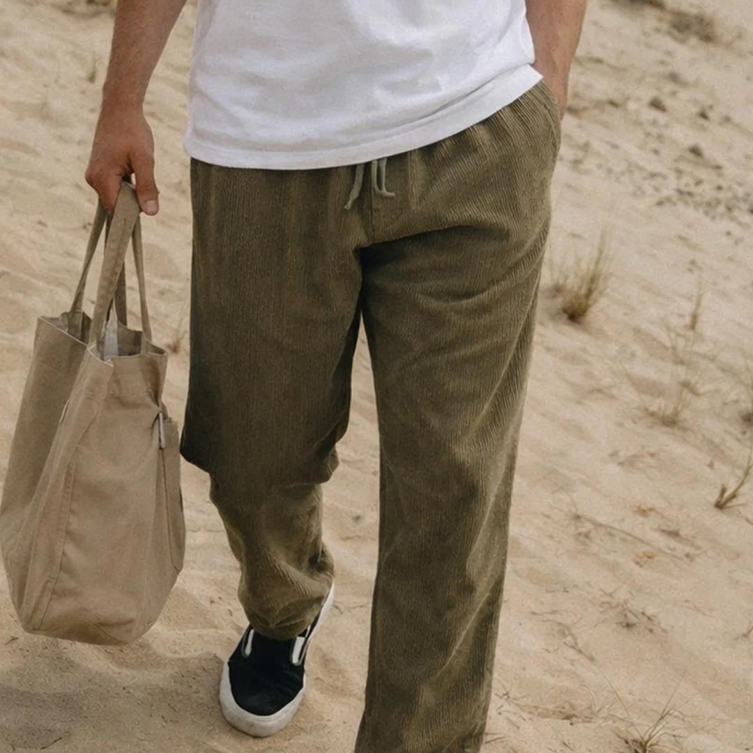 Burbank Elastic Cord Pant | Army