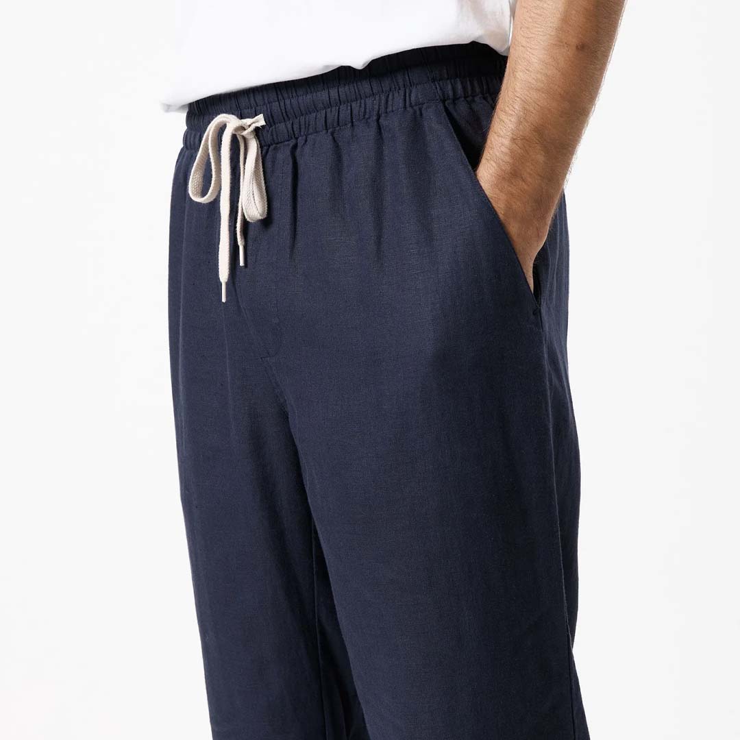 BURBANK LINEN PANT | NAVY