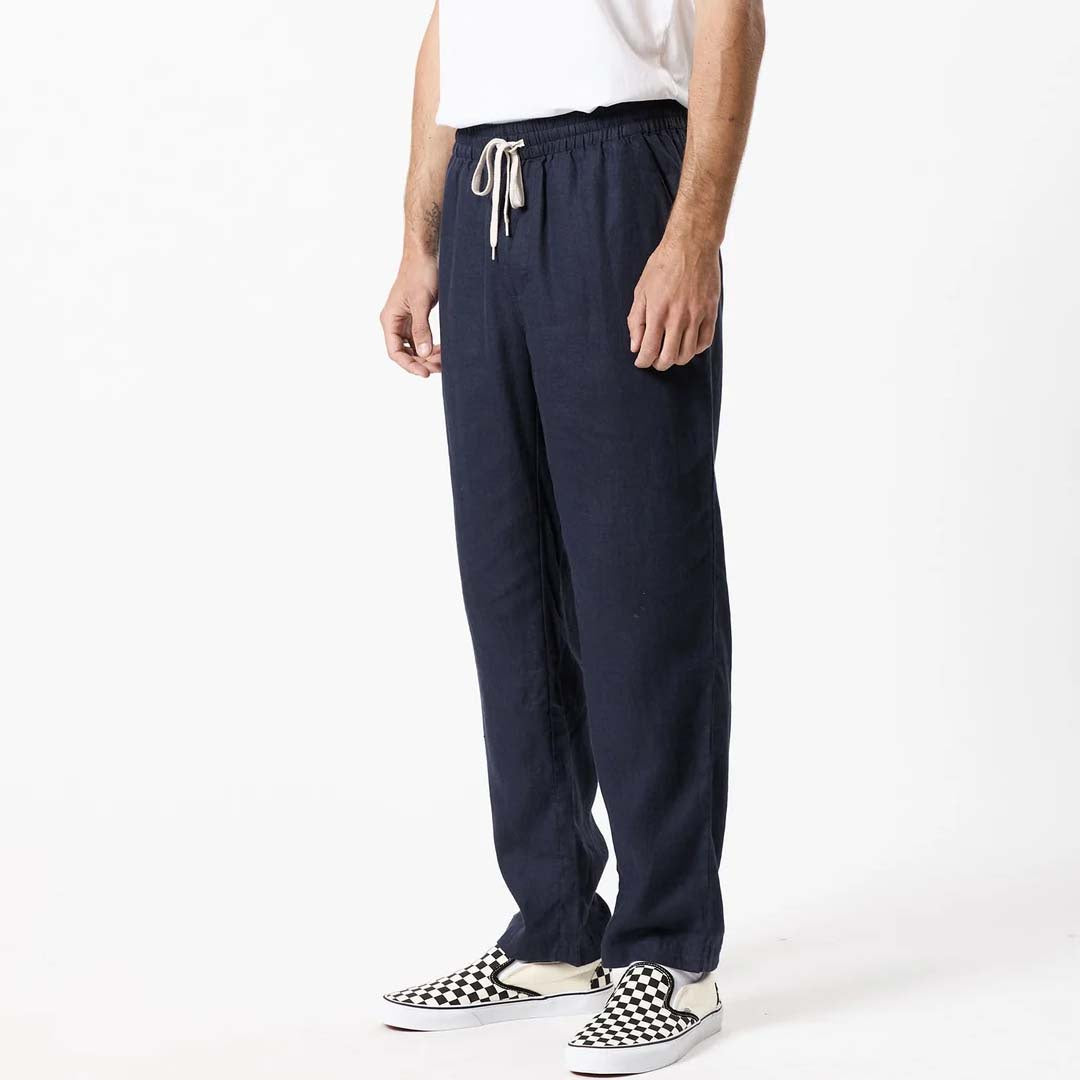 BURBANK LINEN PANT | NAVY