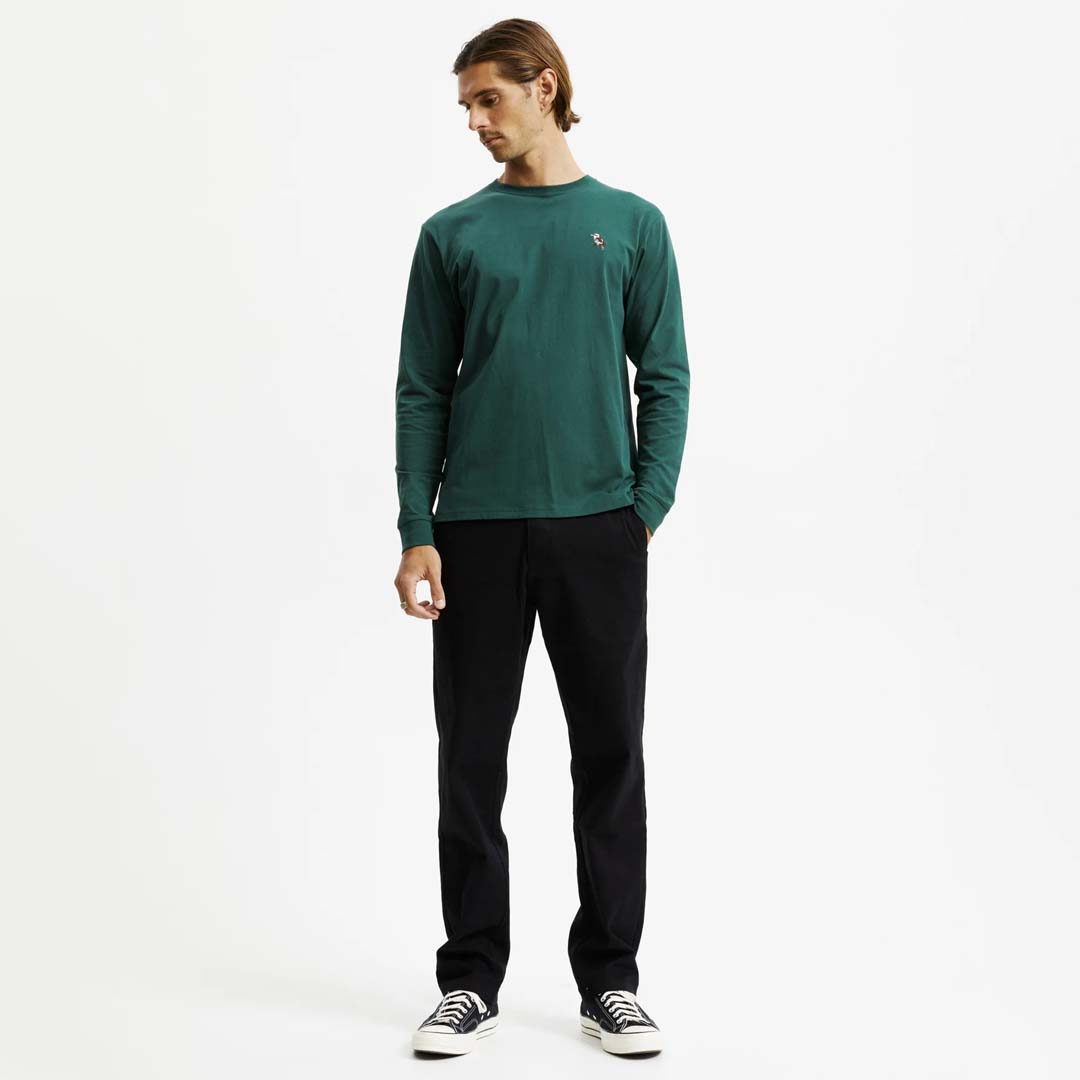 CHAPMAN TEE KOOKA LS TEE - BOTTLE GREEN